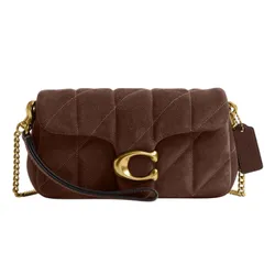 Túi Đeo Chéo Nữ Coach&nbsp;Tabby Chain Crossbody Bag 19 With Quilting CCD85 Màu Nâu Đậm