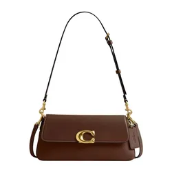 Túi Đeo Vai Nữ Coach&nbsp;Jet Shoulder Bag Màu Nâu Đậm