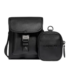 Túi Đeo Chéo Coach Charter North/South Crossbody With Hybrid Pouch Black Màu Đen