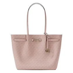 Túi Tote Nữ Michael Kors MK Carson Large Signature Logo Tote Bag 35R6G2ZT7B Màu Hồng