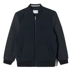 Áo Khoác Nam Lacoste Men's Wool Jersey Hybrid Jacket BH883E-HDE Màu Xanh Đen Size 48