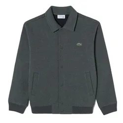 Áo Khoác Nam Lacoste Men's Rib Georgette Sweat Jumper SH080E-050 Màu Xám Đậm&nbsp;Size 4