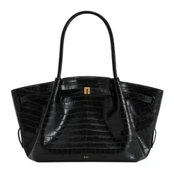 Túi Tote Nữ JW Pei Hana Medium Tote Bag Black Croc Màu Đen