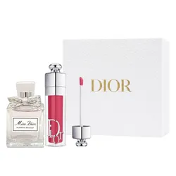 Set Son + Nước Hoa Dior 3 Món (Son 029 Intense Grape Màu Hồng Berry + Nước Hoa Miss Dior Blooming Bouquet EDT 5ml + Box quà)