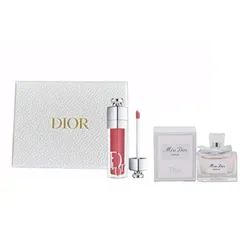 Set Son Dior Addict Lip Maximizer 009 Intense Rosewood + Nước Hoa Miss Dior Parfum Mini 5ml (3 Món)