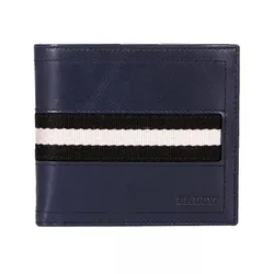 Ví Nam Bally Classic Navy Black Wallet Màu Xanh Navy