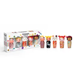 Set Nước Hoa Nữ Kokeshi Lotus + Cheery + Neko + Litchee  + Tonka EDT (5 x 5ml)