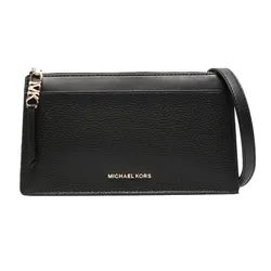 Túi Đeo Chéo Nữ Michael Kors MK Women's Black Empire Large Leather Convertible Crossbody Bag Màu Đen