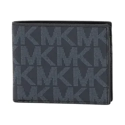 Ví Nam Michael Kors MK Monogram Slim Bi-fold Wallet 86F2SMNF5B Màu Xanh Navy