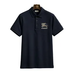 Áo Polo Nam Burberry Logo 8121967 Màu Xanh Navy Size S