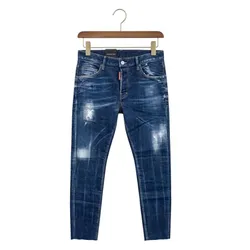 Quần Jean Nam Dsquared2 Skater Super Twinky S71LB1098 S30789 470 Màu Xanh Đậm Size 48