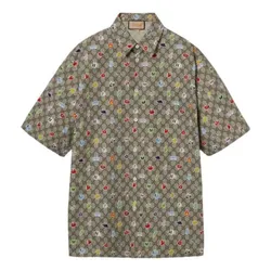 Áo Sơ Mi Nam Gucci 782499 ZAQD8 2270 Màu Be Xám Size 46
