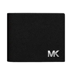 Set Ví Nam Michael Kors MK 36S5LCOF2U Leather Cooper Saffiano Billfold Wallet Màu Đen