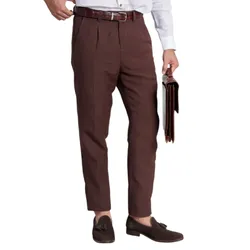 Quần Dài Nam F2 Fashion & Freedom Linen The New Cool DN37-HQ-29-0323 Màu Nâu Size 29