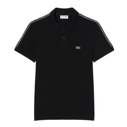 Áo Polo Nam Lacoste Regular Fit Logo Stripe PH0897 - 031 Màu Đen Size 4