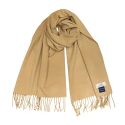 Khăn Nữ Hermès Beige Elegance Fringe Scarf Màu Be