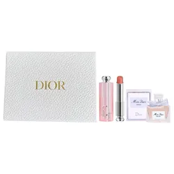 Set Dior 3 Món (Son Dưỡng Dior Addict Lip Glow 012 Rosewood Hồng Gỗ 3.2g + Nước Hoa Miss Dior Parfum 5ml + Box)