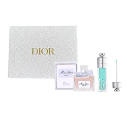 Set Dior 3 Món (Son Dưỡng Dior Addict Lip Maximizer 094 Aqua Pop + Nước Hoa Miss Dior Parfum 5ml + Túi)