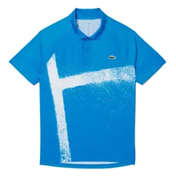 Áo Polo Nam Lacoste Tennis X Novak Djokovic On Court Shirt DH8959 3D3 Màu Xanh Blue&nbsp;Size 2