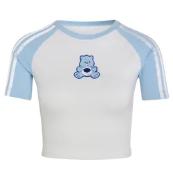 Áo Thun Nữ Adidas Baby Tee Care Bears KR9634 Màu Trắng/Xanh Size XL