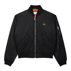 Áo Khoác Nam Lacoste Water-Repellent Padded Bomber Jacket BH7165 - 031 Màu Đen Size 48