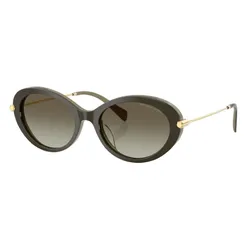 Kính Mát Nữ Michael Kors Rockaway Women's Green Oval Sunglasses MK2245U-40193M-53 Màu Xanh Rêu