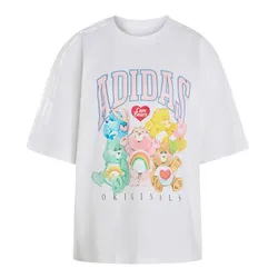 Áo Thun Nữ Adidas Care Bears Oversize T-Shirt KR1480 Màu Trắng Size M