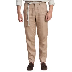 Quần Dài Nam F2 Fashion & Freedom Linen The New Cool DN38-VK-30-0323 Màu Vàng Kem Size 30