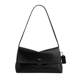 Túi Đeo Chéo Nữ Coach Chelsea Shoulder Bag 30 Maple CDS61 Brass/Black Màu Đen