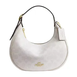 Túi Đeo Vai Nữ Coach Emily Shoulder Bag In Signature Canvas CDX17 Màu Trắng Kem