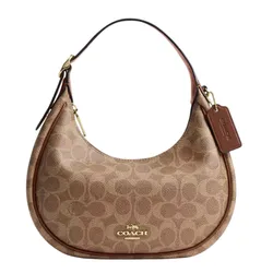 Túi Đeo Vai Nữ Coach Emily Shoulder Bag In Signature Canvas CDX17 Màu Nâu Nhạt