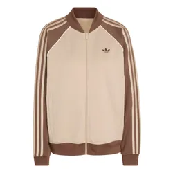 Áo Khoác Nữ Adidas SST Loose Tracktop KD8825 Màu Nâu Be Size S