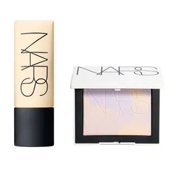 Combo Trang Điểm Nars Soft Matte Complete Foundation Tone L0 45ml + Light Reflecting Prismatic Powder Pressed Tone Constellation 10g