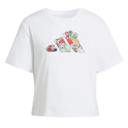 Áo Thun Nữ Adidas Graphic Food Cropped Loose T-Shirt KA5073 Màu Trắng&nbsp;Size M
