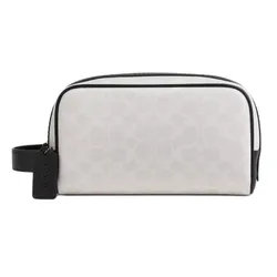 Túi Cầm Tay Nữ Coach Small Travel Kit White CAR15 Màu Trắng
