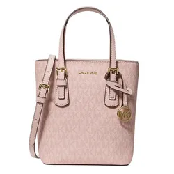 Túi Đeo Chéo Nữ Michael Kors MK Voyager Extra-Small Signature Logo Convertible Crossbody Bag 35F6GV6C0V Màu Hồng