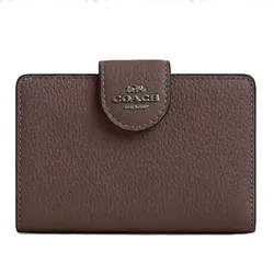 Ví Nữ Coach Medium Corner Zip Wallet CBO41 Dark Stone Màu Nâu Đen