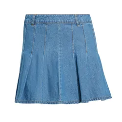 Chân Váy Nữ Adidas Denim Pleated Skirt Indigo Denim KD5523 Màu Xanh Chàm Size 32