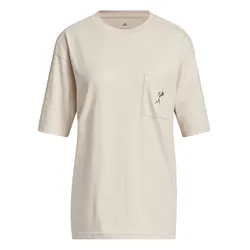 Áo Thun Nữ Adidas Summer Drink Graphic KB7188 Tshirt Màu Be Size S