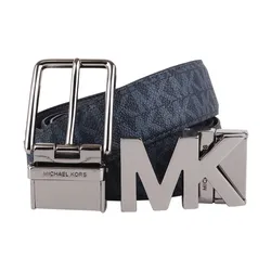 Set Thắt Lưng Nam Michael Kors MK 4 In 1 Belt Box Màu Xanh Navy