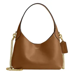 Túi Đeo Vai Nữ Coach Brooklyn Shoulder Bag 23 Honey Brown CW614 Màu Nâu Caramel