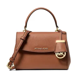 Túi Đeo Chéo Nữ Michael Kors MK Ava Extra-Small Saffiano Leather Crossbody 32F5GAVC1L Brown Màu Nâu