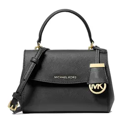 Túi Đeo Chéo Nữ Michael Kors MK Ava Extra-Small Saffiano Leather Crossbody 32F5GAVC1L Black Màu Đen