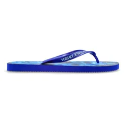 Dép Xỏ Ngón Nam Versace Jeans Couture Flip-Flops 80YA3SQ7 ZSS80 R76 Màu Xanh Blue Size 41