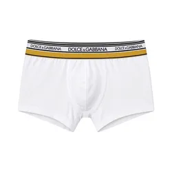 Quần Lót Nam Dolce & Gabbana White Spray With Yellow Strap M4F51J ON0GOH Màu Trắng Vàng Size 3