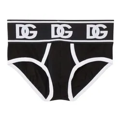 Quần Lót Nam Dolce & Gabbana Black With White Lettering M3E05J OUAIG Màu Đen Size 4