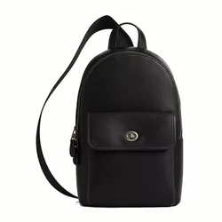 Túi Đeo Chéo Coach Turnlock Sling Pack CAJ72 Black Màu Đen