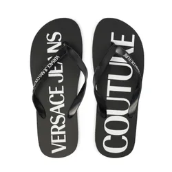 Dép Xỏ Ngón Nam Versace Jeans Couture 80YA3SQ7 ZSS81 Màu Đen Size 40