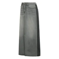 Chân Váy Nữ Adidas 3-Stripe Denim Pencil Skirt KD2929 Màu Xám Size 28