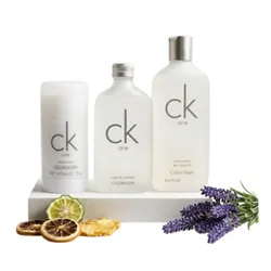 Set Nước Hoa Unisex Calvin Klein CK One (EDT 200ml + Sữa Tắm Shower Gel 250ml + Lăn Khử Mùi) 3 Món
